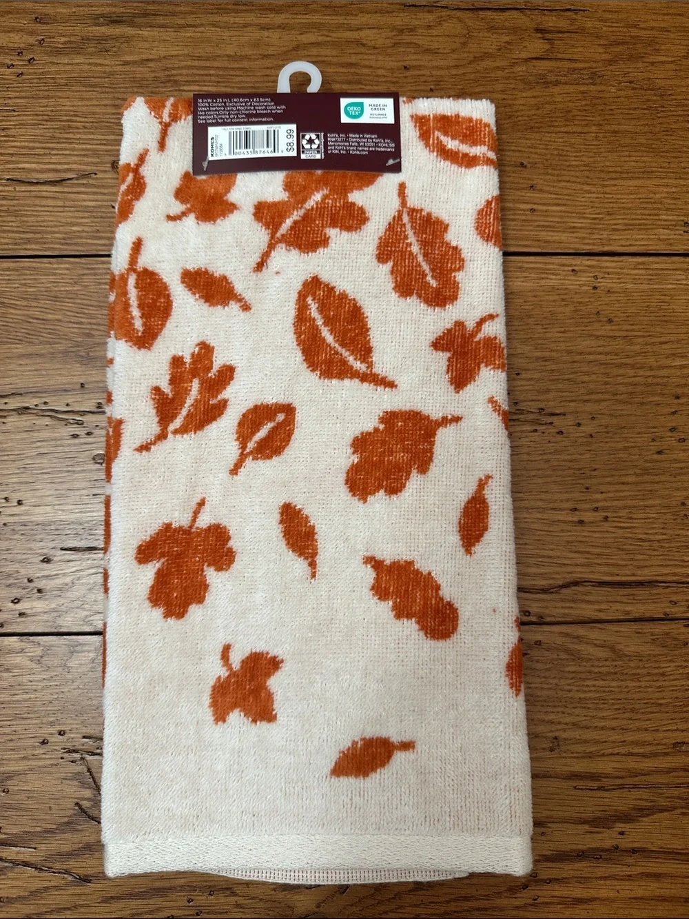 Celebrate Together Fall Fox Hand Towel - Orange